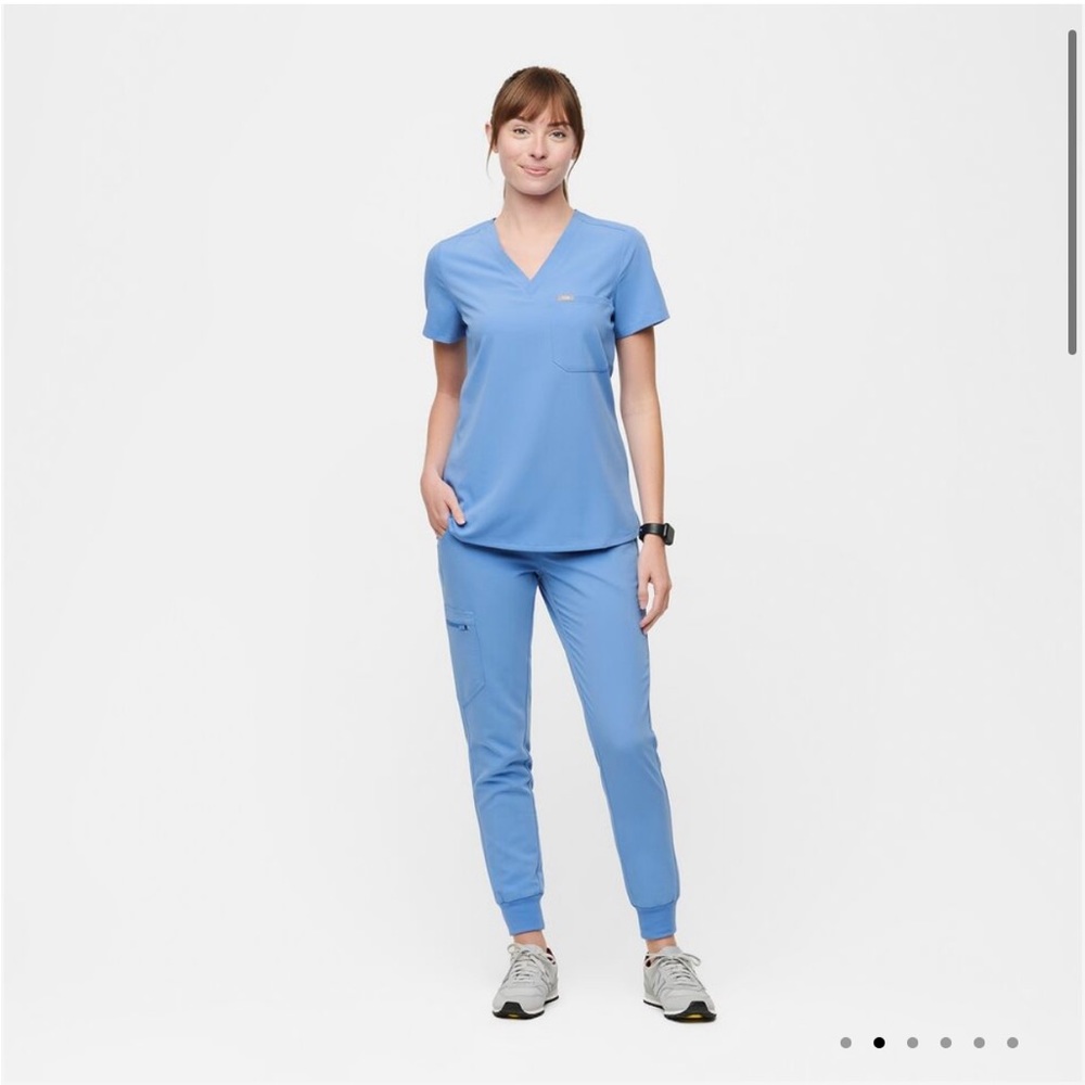 Figs scrubs in Ceil Blue